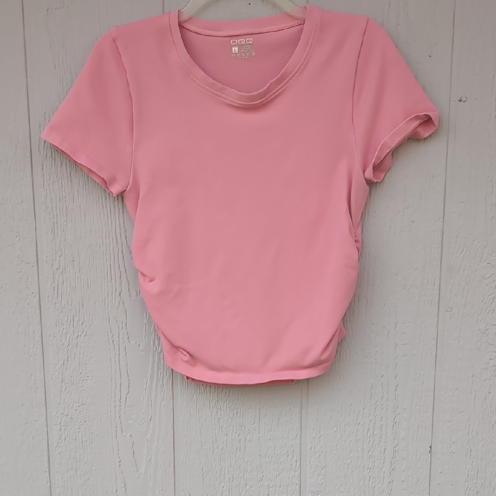 Pink Short Sleeve Women's Top